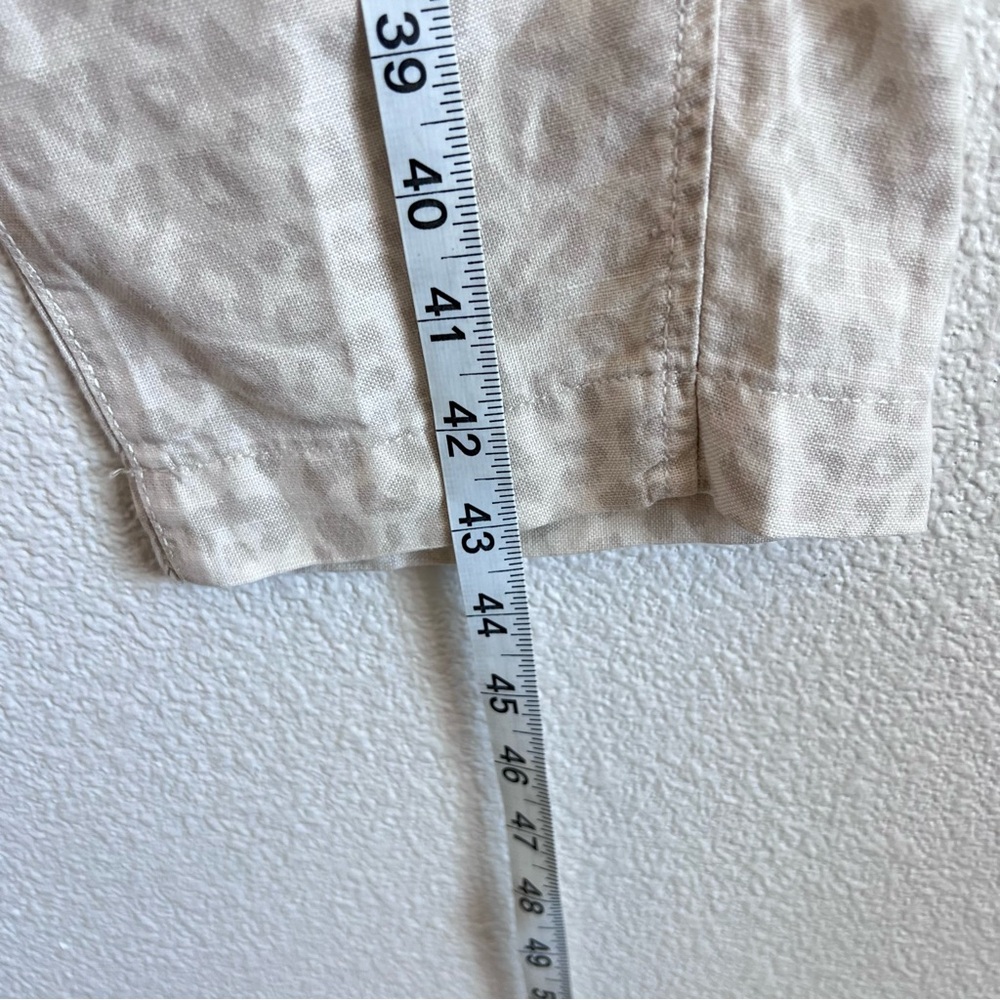 GAP Women's High Waisted Pull On Paper Bag Leopard Print Pants - Picture 8 of 11